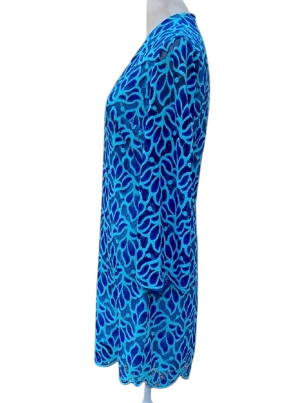 Lilly Pulitzer Blue Patterned Mini Dress - Picture 11 of 16
